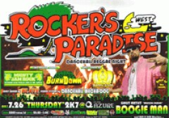 ROCKER'S PARADISE WEST DANCEHALL REGGAE NIGHT